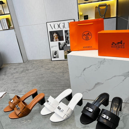 Gigi 50 Sandal White Calfskin