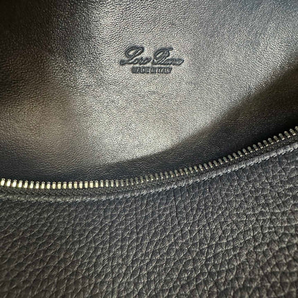EXTRA POCKET BACKPACK L23.5 IN NAVY BLUE CALFSKIN WITH SILVER HARDWARE