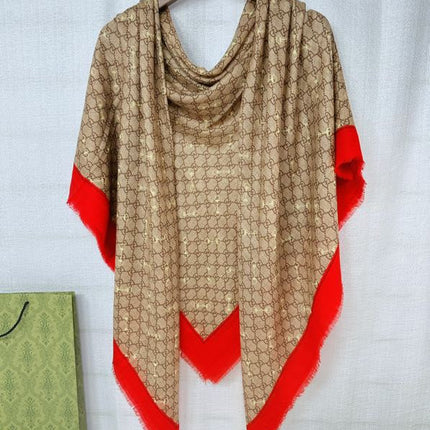 GUCCI 25S SCARF 140 IN CASHMERE 740367