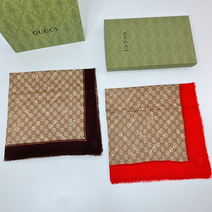 GUCCI 25S SCARF 140 IN CASHMERE 740367