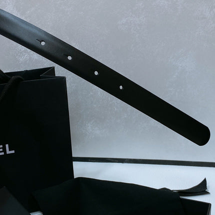 CHANEL 26S BELT 20 MM IN BLACK CALFSKIN 670911