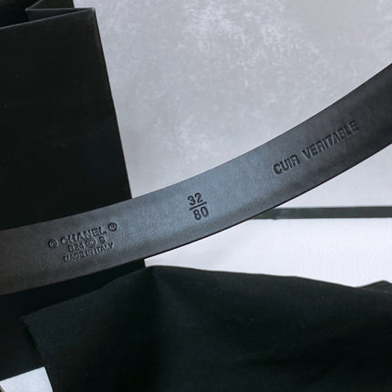 CHANEL 26S BELT 20 MM IN BLACK CALFSKIN 670911