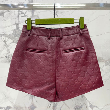 GUCCI 26S LEATHER SHORTS 595