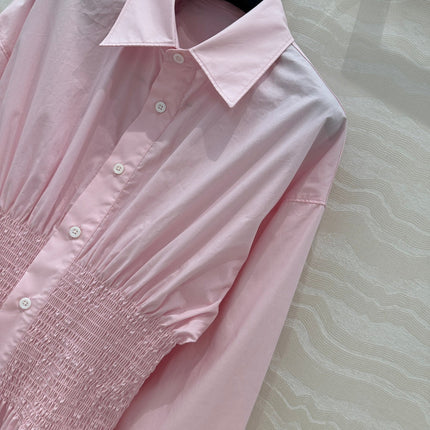 PRADA PREMIUM SHIRT DRESS WITH WAISTED DESIGN 276303