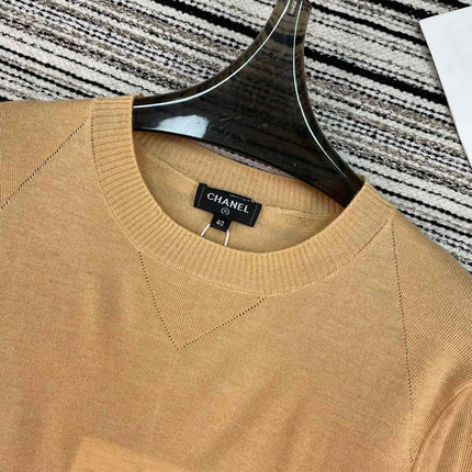 CHANEL 26S SHORT-SLEEVE KNIT TOP 896