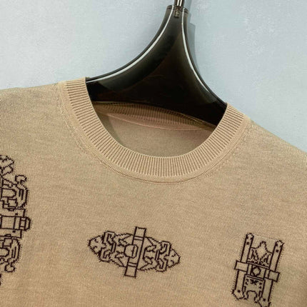 HERMES 26S SHORT-SLEEVE KNIT TOP 724