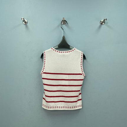 CHANEL 26S SLEEVELESS KNIT TOP 1403