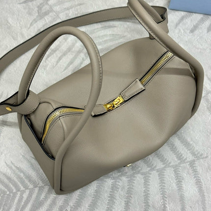 DARLING HANDBAG 25 IN LIGHT GREY LAMBSKIN
