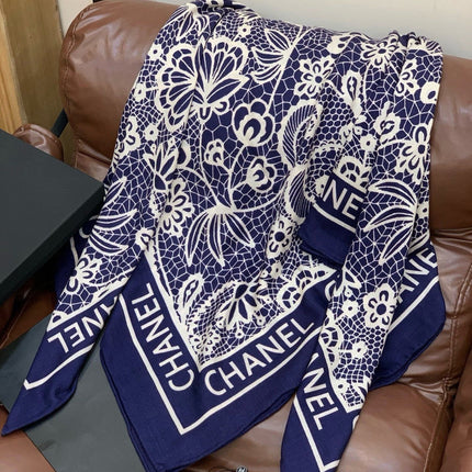 CHANEL 26S SCARF 135 IN CASHMERE AND SILK 306138
