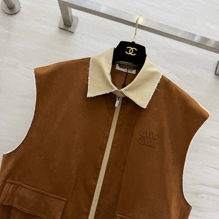 MIUMIU 26S ZIP-UP VEST 1600