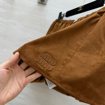 MIUMIU 26S ZIP-UP MINI SKIRT 1599