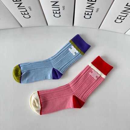CELINE 26S CREW SOCKS 569235 (1 BOX)