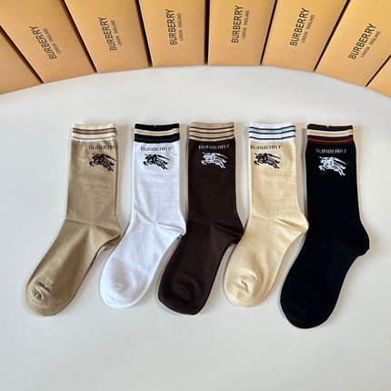 BURBERRY 26S CREW SOCKS 893680 (1 BOX)