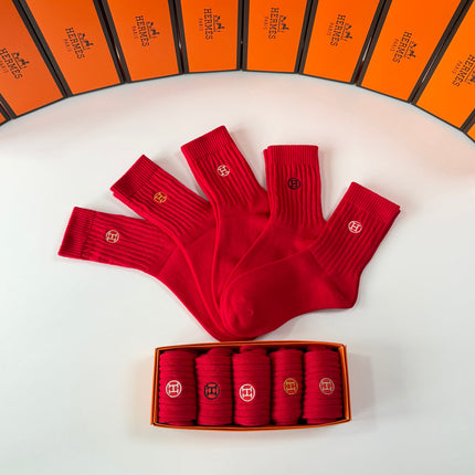 HERMES 26S CREW SOCKS 144089 (1 BOX)