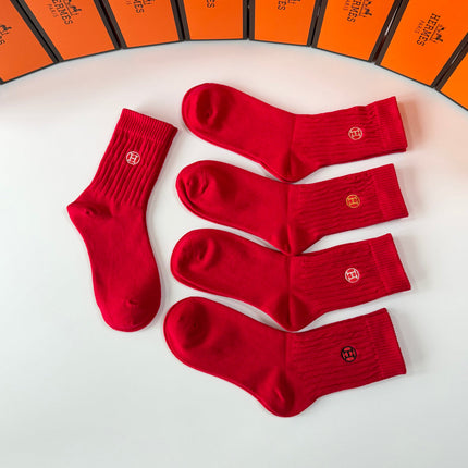HERMES 26S CREW SOCKS 144089 (1 BOX)