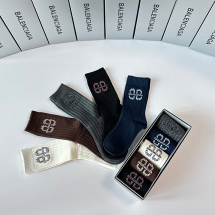 BALENCIAGA 26S CREW SOCKS 234047 (1 BOX)