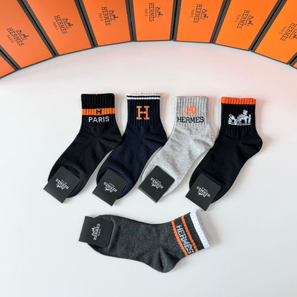 HERMES 26S ANKLE SOCKS 308046 (1 BOX)