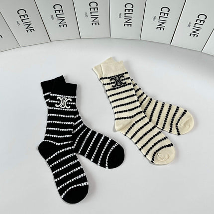 CELINE 26S CREW SOCKS 383822 (1 BOX)