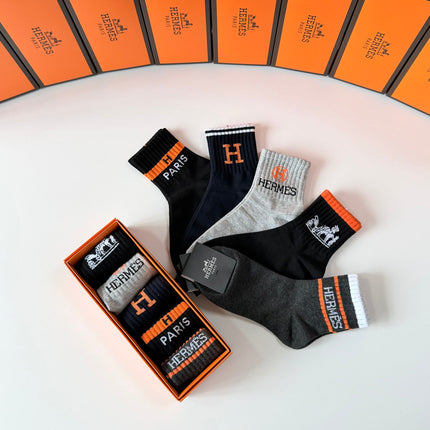 HERMES 26S ANKLE SOCKS 395220 (1 BOX)