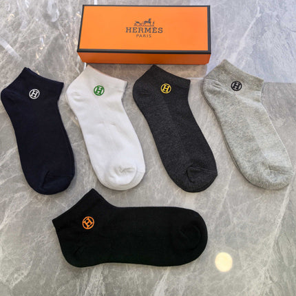 HERMES 26S ANKLE SOCKS 395230 (1 BOX)