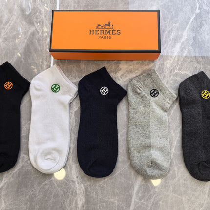 HERMES 26S ANKLE SOCKS 395230 (1 BOX)
