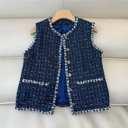 CHANEL 25S TWEED SLEEVELESS VEST 491