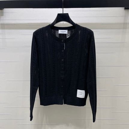 THOM 26S ROUND-NECK KNIT CARDIGAN 301