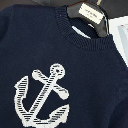 THOM 26S ROUND-NECK KNIT SWEATER 347