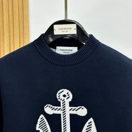 THOM 26S ROUND-NECK KNIT SWEATER 347