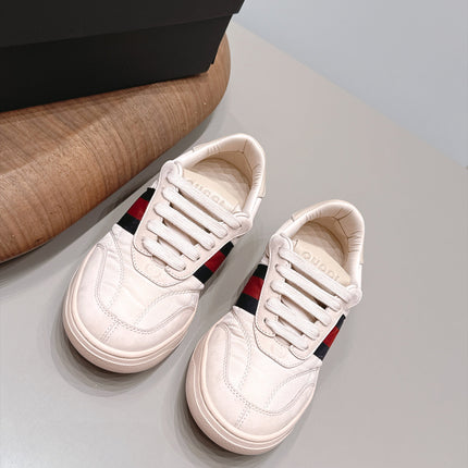 GUCCI 26S SNEAKERS IN LIGHT BEIGE SUEDE AND FABRIC