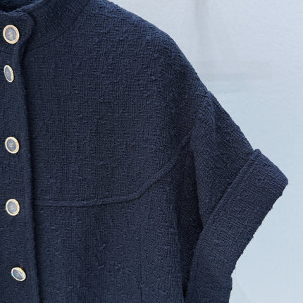 CHANEL 26S SHORT-SLEEVE STAND COLLAR JACKET 888
