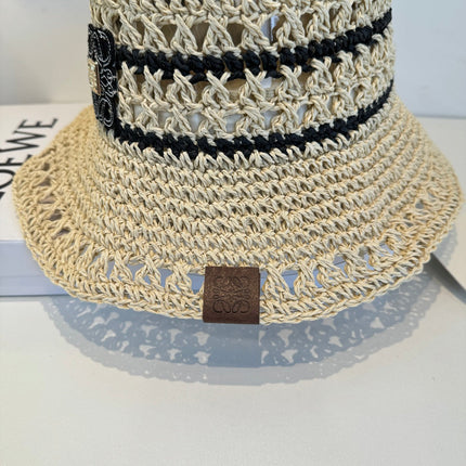 LOEWE 26S RAFFIA BUCKET HAT STYLE 209