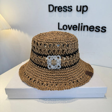 LOEWE 26S RAFFIA BUCKET HAT STYLE 206