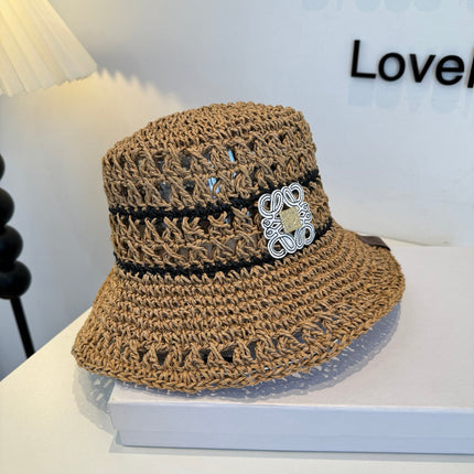 LOEWE 26S RAFFIA BUCKET HAT STYLE 206