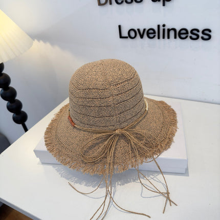 LOEWE 26S FRINGED RAFFIA SUN HAT STYLE 207