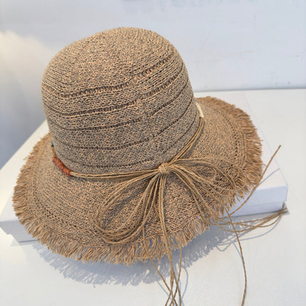 LOEWE 26S FRINGED RAFFIA SUN HAT STYLE 207