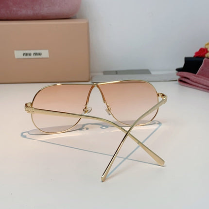 MIUMIU 26S OVAL FRAMEAVIATOR FRAME IN METAL 424521