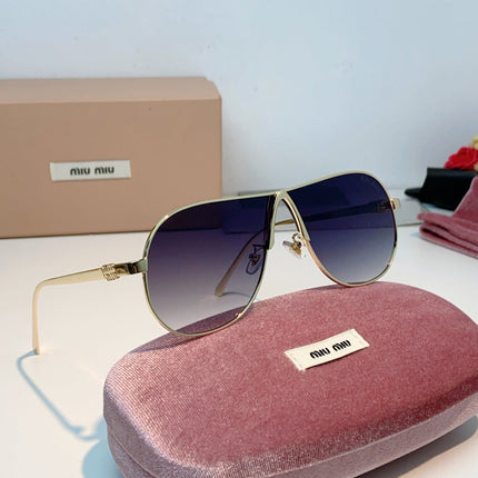 MIUMIU 26S OVAL FRAMEAVIATOR FRAME IN METAL 424524
