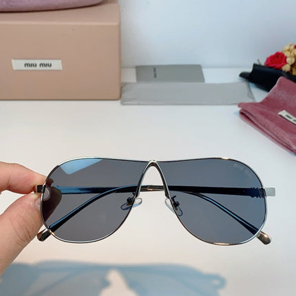MIUMIU 26S OVAL FRAMEAVIATOR FRAME IN METAL 424526