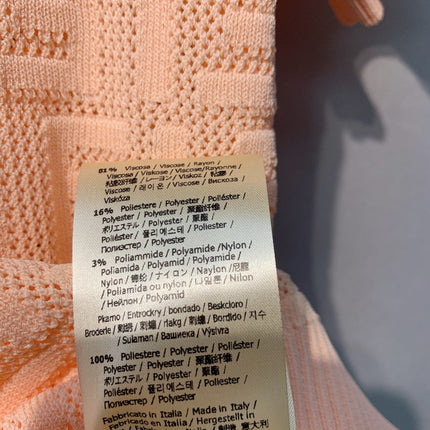 FENDI 26S SHORT-SLEEVE KNIT TOP 442