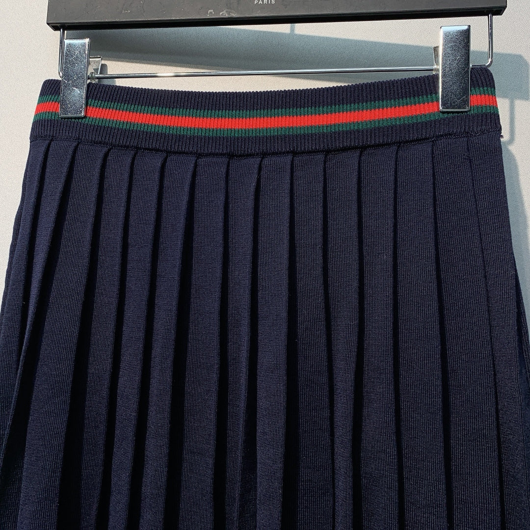 26S PLEATED KNIT MINI SKIRT 566