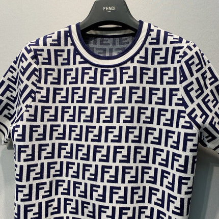 FENDI 26S SHORT-SLEEVE KNIT TOP 278