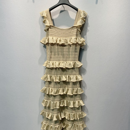 ZIMMERMANN 26S RUFFLE MIDI DRESS 291