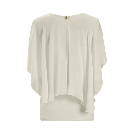 CHLOE 26S V-NECK SHORT-SLEEVE CHIFFON BLOUSE STYLE 59