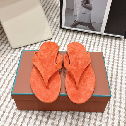 LP 26S THONG SANDALS IN ORANGE SUEDE