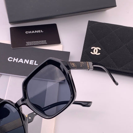 CHANEL 26S OVERSIZED ROUND SQUARE SUNGLASSES IN ACETATE 408294