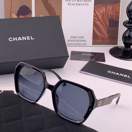 CHANEL 26S OVERSIZED ROUND SQUARE SUNGLASSES IN ACETATE 408294