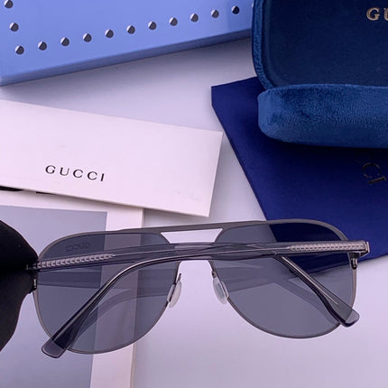 GUCCI 26S AVIATOR FRAME IN METAL 422537