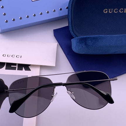 GUCCI 26S AVIATOR FRAME IN METAL 424703
