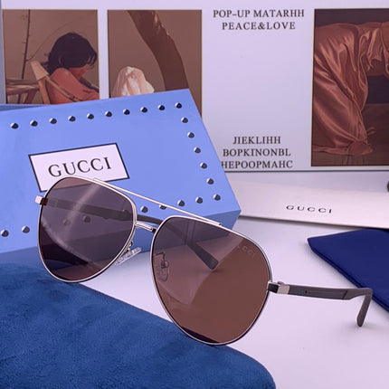 GUCCI 26S AVIATOR FRAME IN METAL 424713